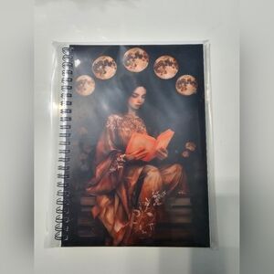 Celestial Moon Goddess Spiral Notebook